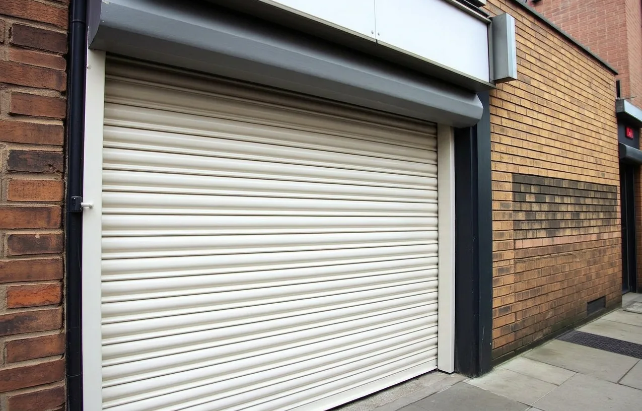 Bethnal Green newsagent shutter after professional repaint
